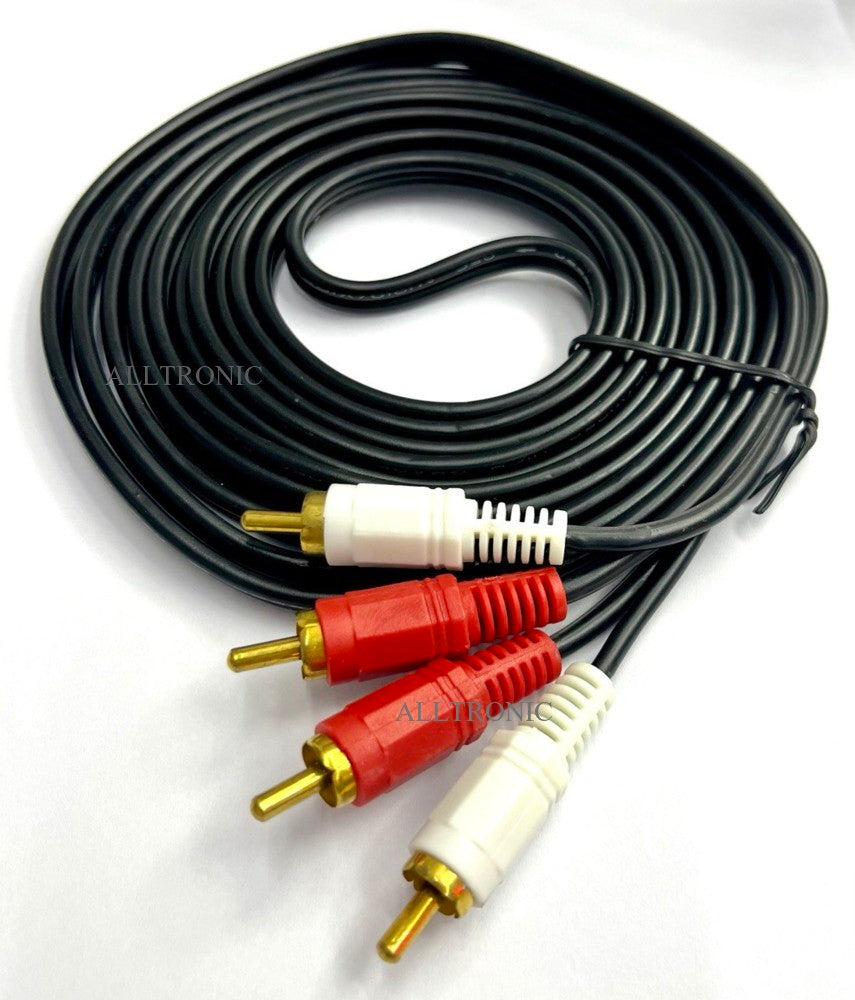 Audio Cable 2RCA -2RCA (Red & White) 3Meter