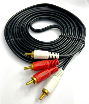 Audio Cable 2RCA -2RCA (Red & White) 3Meter