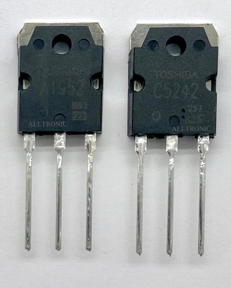 Genuine Audio Power Amplifier Transistor 2SA1962 / 2SC5242 Pair TO3P Toshiba