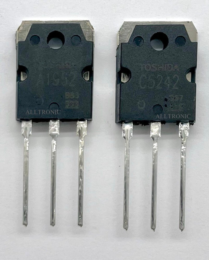Genuine Audio Power Amplifier Transistor 2SA1962 / 2SC5242 Pair TO3P T