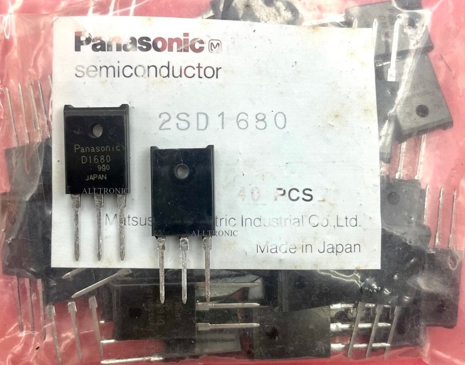 Original Color TV Horizontal Output Transistor 2SD1680 / D1680 TO3P Panasonic