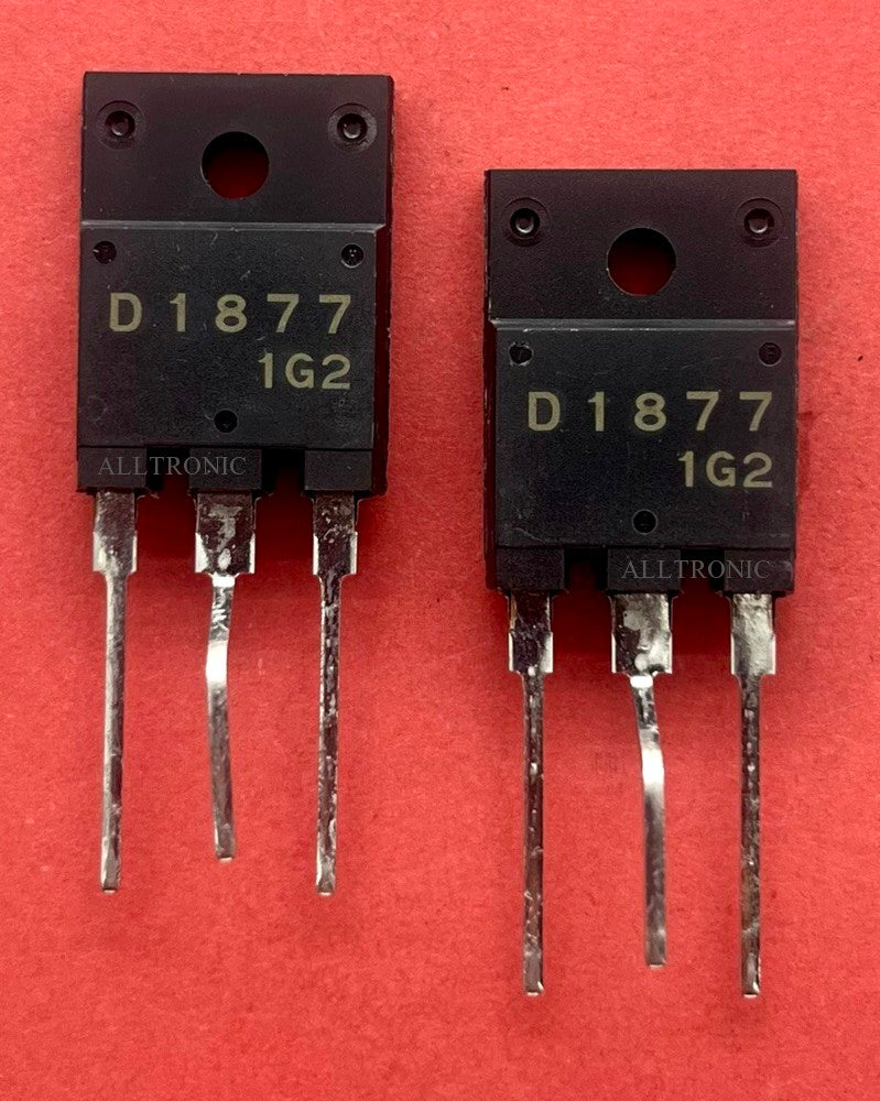 Color TV Horizontal Output Transistor 2SD1877 / D1877 TO3PML Sanyo