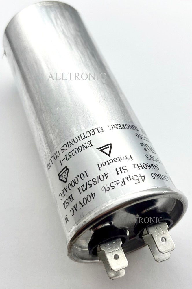 Air conditioner / Aircon / AC Capacitor 400VAC 45µF / 45uF -Ø44 H10/115mm for Ac Unit