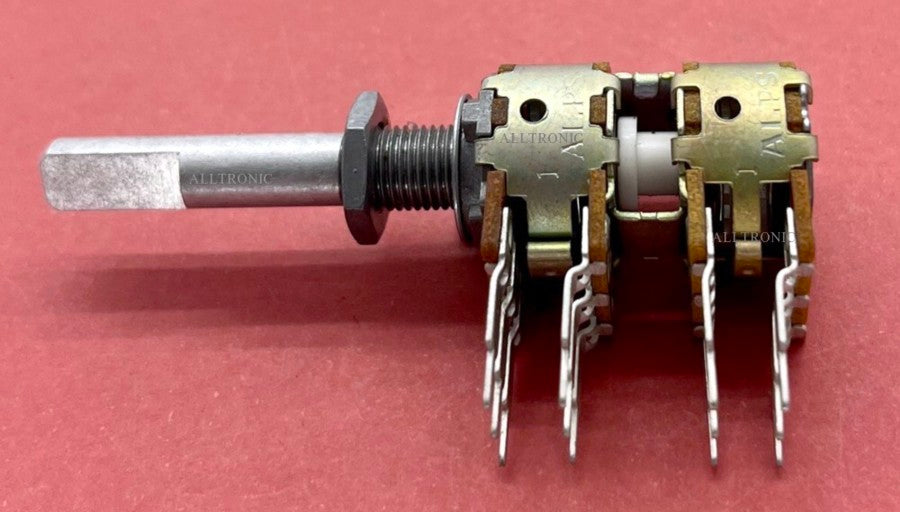 Genuine Audio Rotary Potentiometer 430S 20KΩ X4 25mm by Alps