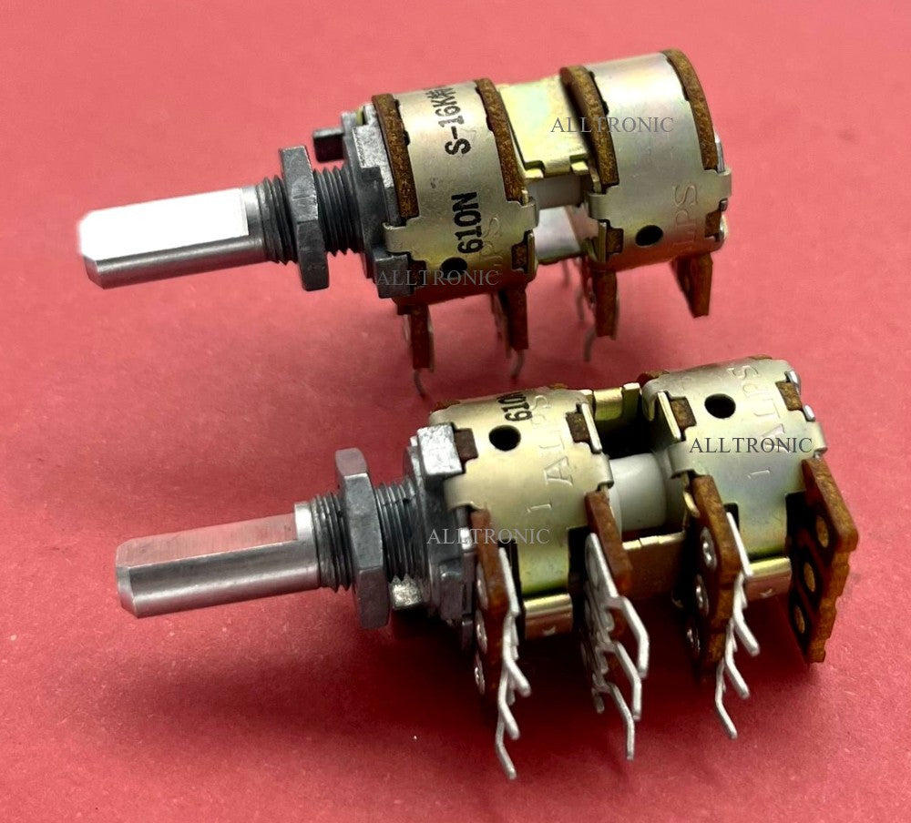 Genuine Audio Rotary Potentiometer 610N S16KΩX3 12mm by Alps