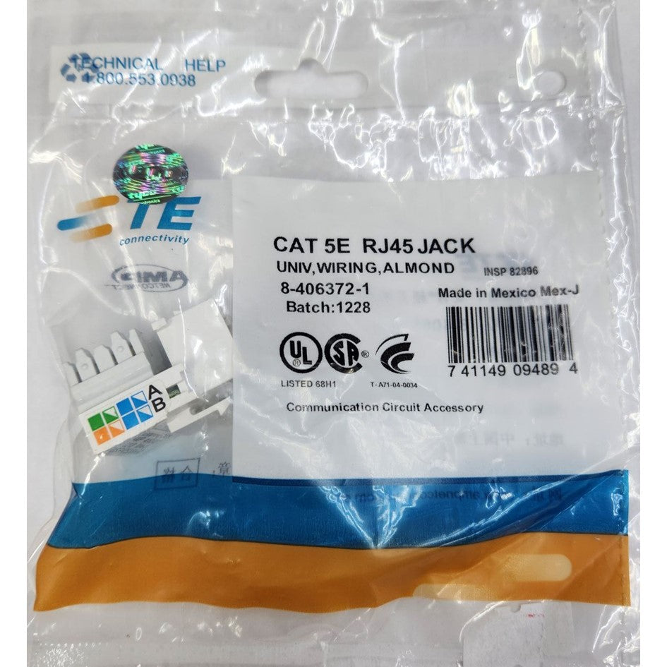 AMP CAT5e RJ45 Keystone Jack