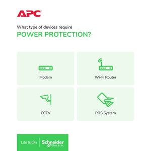 APC BVX900LI-MS Easy UPS BVX 900VA, 480W 230V, AVR, Universal Sockets / 2Yrs Warranty