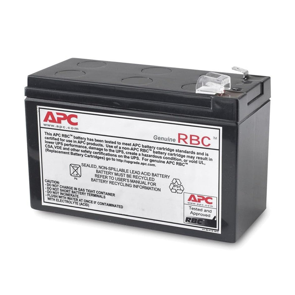 APC Replacement Battery Cartridge #110 RBC 110 / VRLA battery, 7Ah, 12VDC, 2-year warranty APCRBC110