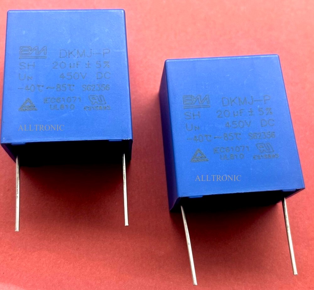 General Purpose DCLink / Filtering Capacitor BM DKMJ-P 450VDC 20µF / 20uF - 2Pin PCB Mount