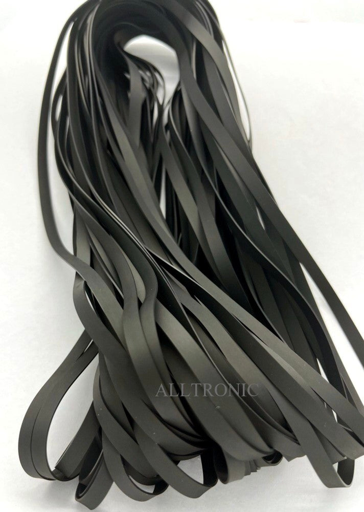 Audio Turntable Belt / Rubber Flat Belt / Belt 0.6x3mm ( I x W) for Cassette / Turntable /CD / DVD