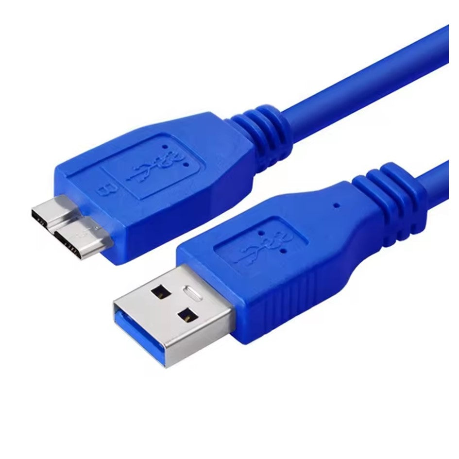 USB3.0 to Micro B USB Cable 1M / 1.5M /1.8M /3M Blue Support Charge and Data