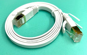 CAT6 0.5m / 1m /1.5m / 2m / 3m / 5m / 10m UTP RJ45 Ethernet Cable  Flat - Gigabit  Cat 6 Gold Plated Connector OEM