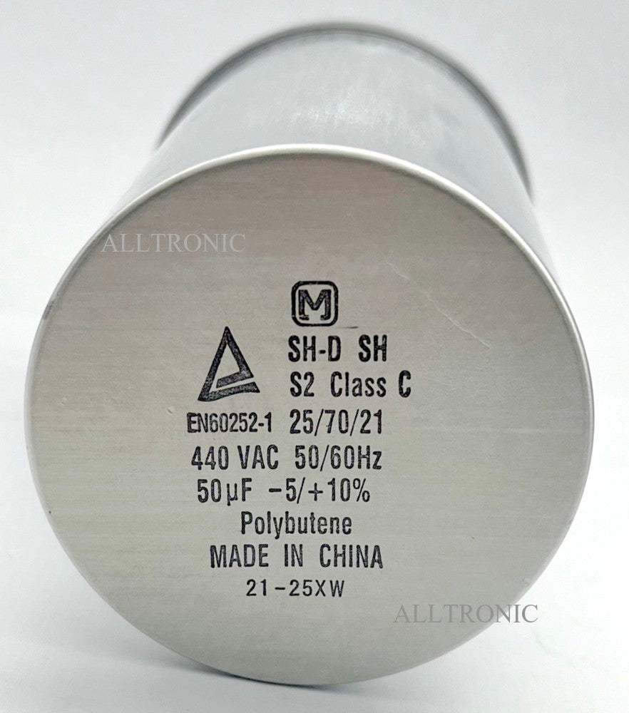 Air conditioner / Aircon / AC Capacitor 440VAC 50µF / 50uF -Ø60 H10/100mm for Ac Unit