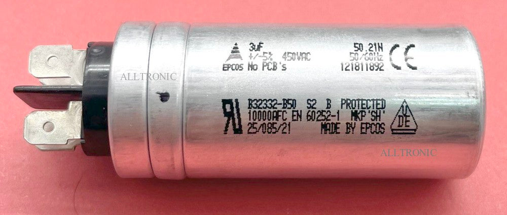 Air conditioner / Aircon / AC Capacitor 450VAC 3µF / 3uF -Ø30 H10/70mm for Ac Unit