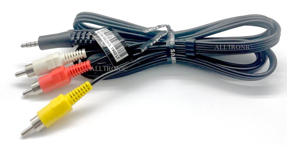 Genuine LED TV AV Cable 3.5mm Stereo Jack to 3 RCA AV (M) 1.5 Meter GL39-00214A for Samsung