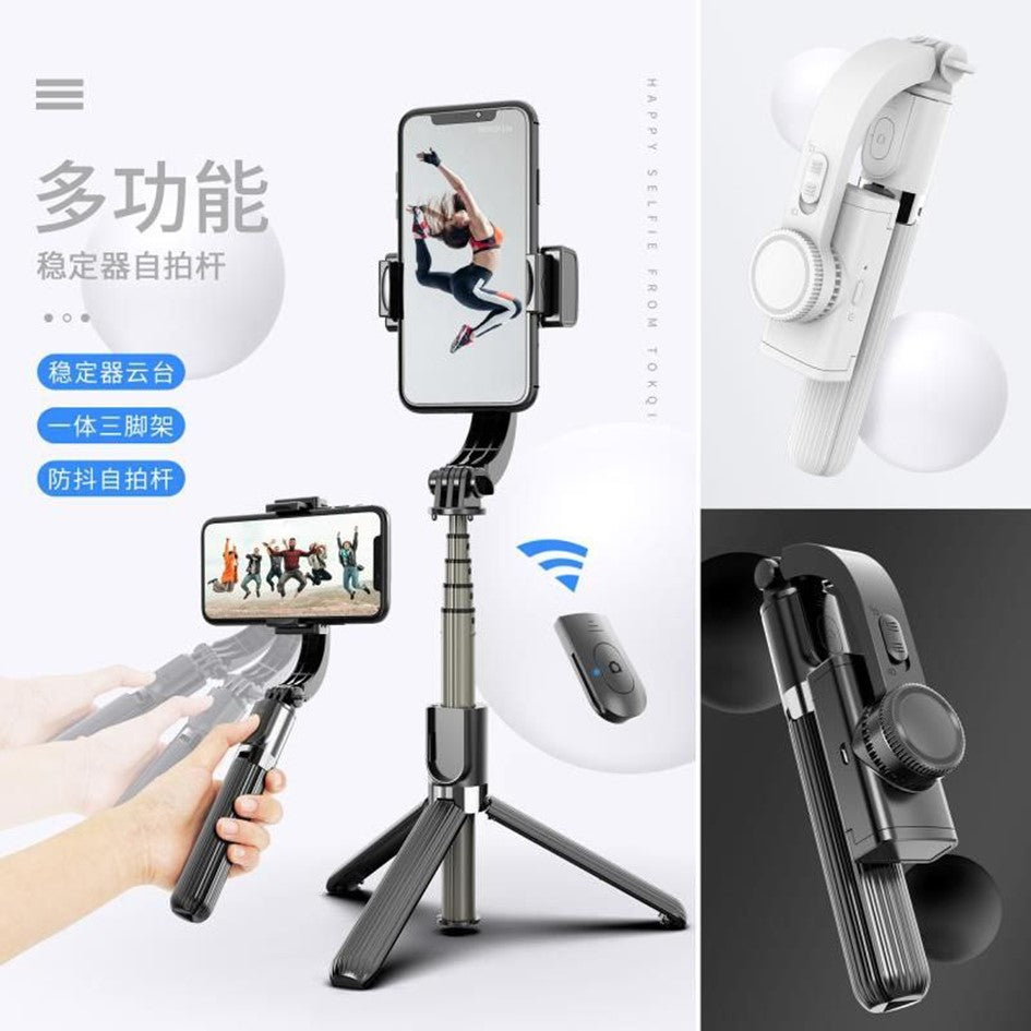 Gimbal Stabilizer for Smartphone Selfie Stick Tripod with Remote Control for Vlog Live Streaming Video Recording L08