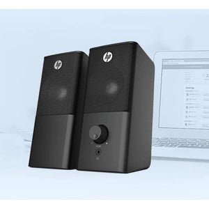 HP DHS-2101 USB Powered Speaker for Computer Laptop/ 12W Multimedia Stereo 3.5mm Stereo Jack connection