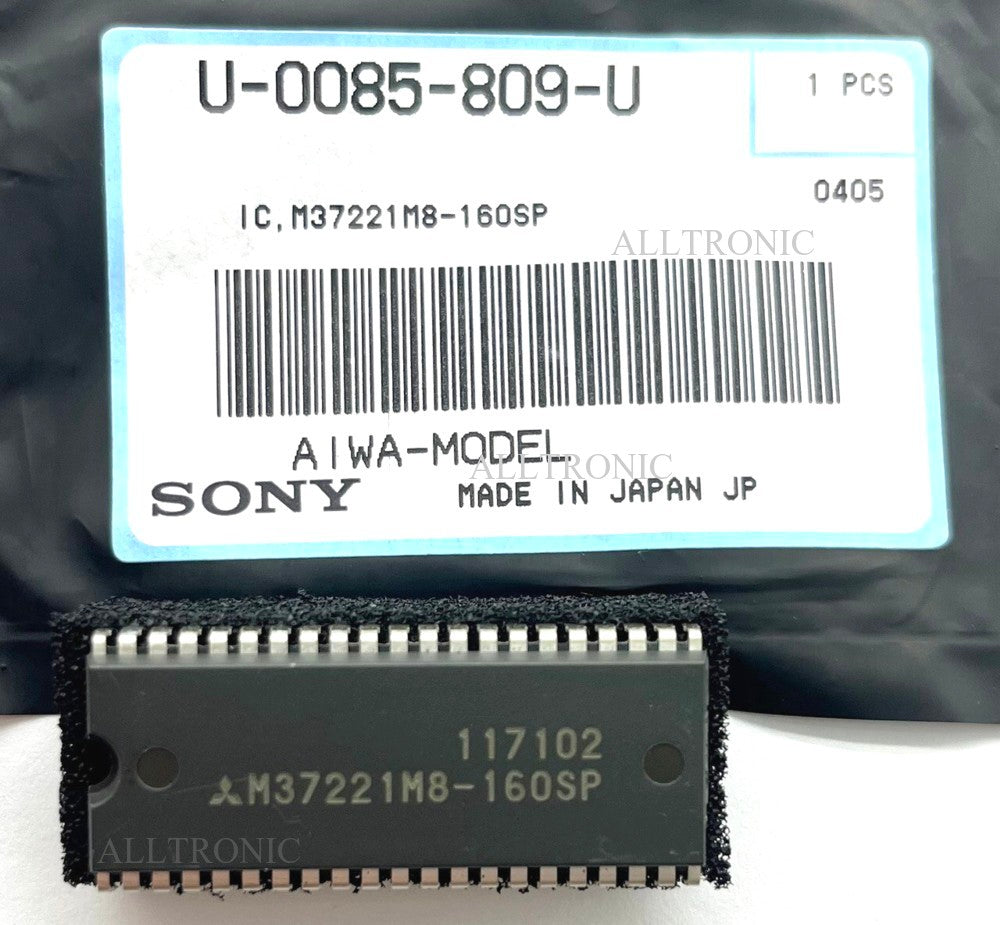 Genuine CRT TV IC Microporcessor M37221M8-160SP Dip42 Mit Appl: Aiwa TV U-0085-809-U