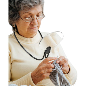Hands-Free Neck Magnifying Glass – 3X Magnifier for Reading, Sewing, Cross Stitch & Repairs