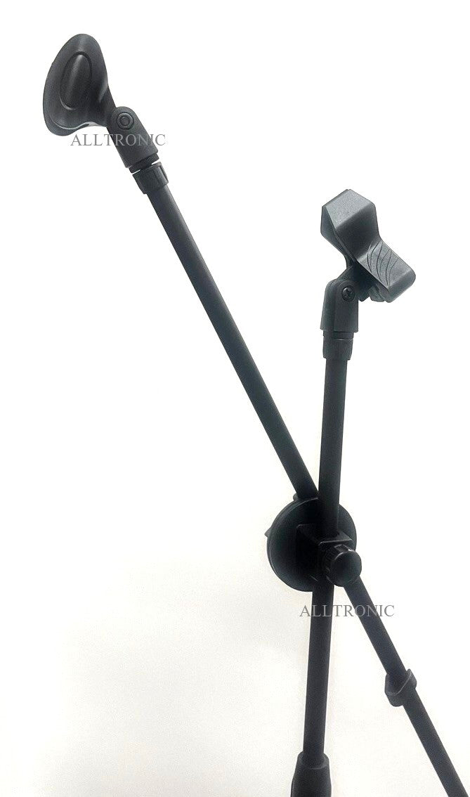 Adjustable Stage Mic Stand / Microphone Floor Stand with2 clip