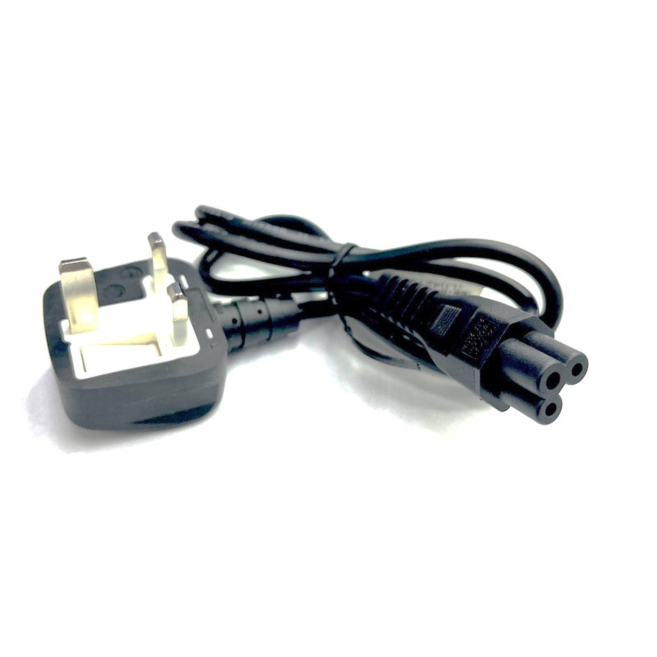 Power Cord 3Pin UK to C5 (Notebook) 1Meter Volex with Safety Approved Mark