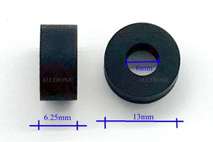 Audio Cassette Pinch Roller 13x6.25x6mm / Pinch Roller 6x6.25x13 mm