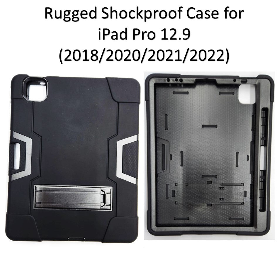 Rugged Shockproof 360 Protection Hybrid heavy Duty Case for Apple iPad Pro 12.9 ( 2018 2020 2021 2022 )
