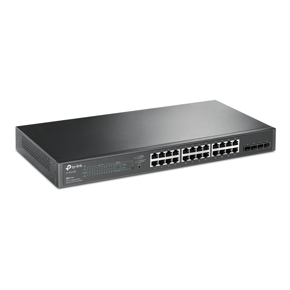 TP-Link TL-SG2428P JetStream 28-Port Gigabit Smart Switch with 24-Port PoE+ / 3yrs Local Warranty