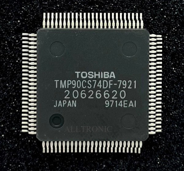 Color TV/VCR Controller IC TMP90CS74DF-7921 = 20626620 QFP100 Toshiba