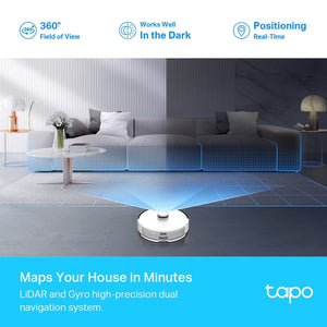 TP-Link TAPO RV30 Plus LiDAR Navigation Robot Vacuum & Mop + Smart Auto-Empty Dock / 1YR Warranty