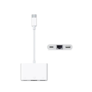 USB C Type C to Ethernet RJ45 / USB A / USB C  Camera Adaptor with Lan Network Connector 3-in-1