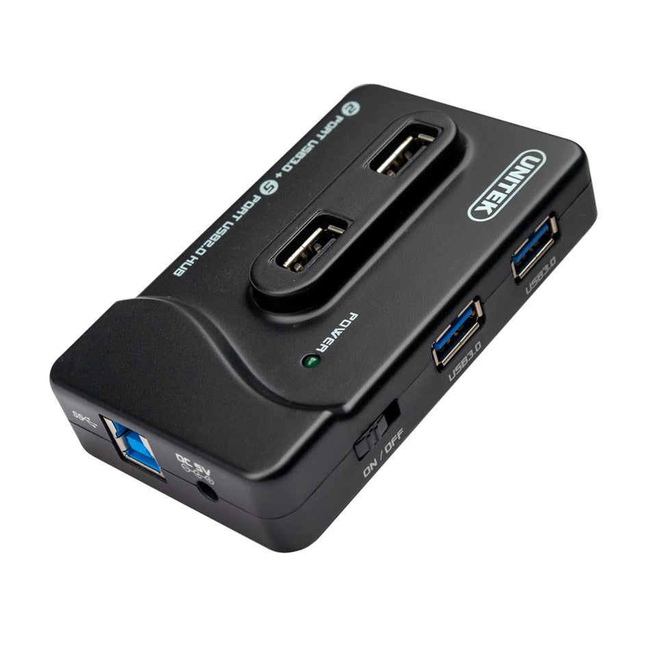 7 Port Hub with Power( 2Port USB3 + 5Port USB2 5V4A Unitek Y3172