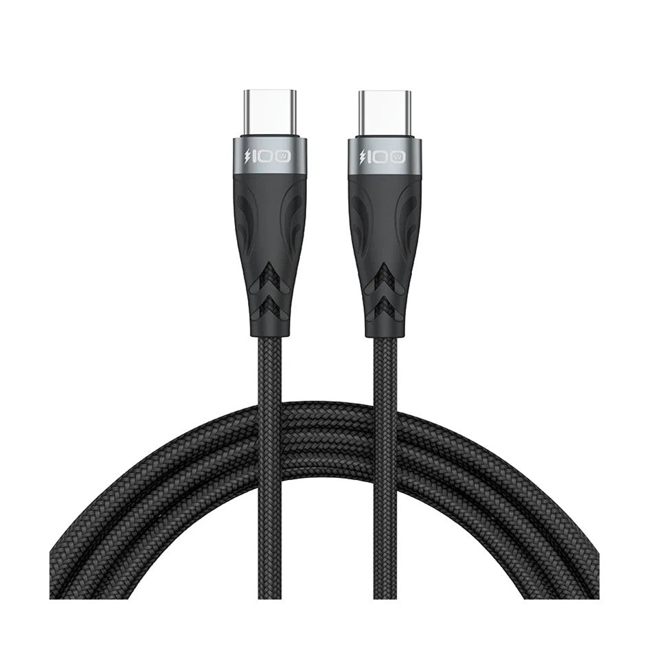 100W 1M/2M Type C to Type C Fast Charging Cable USB C Nylon Braid Pure Copper charging data Cable