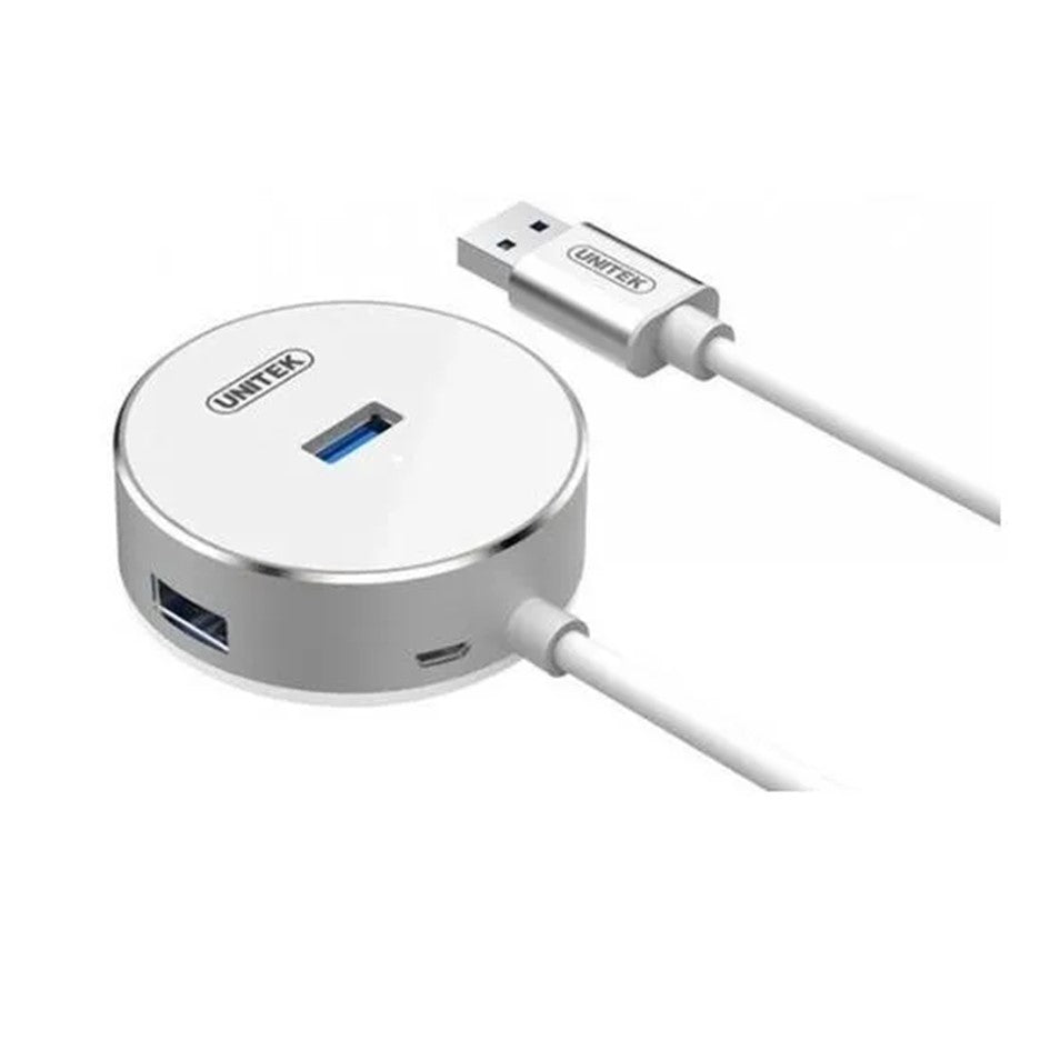 Unitek Y3197Wh Usb3 4Port Hub Aluminium case Y 3197