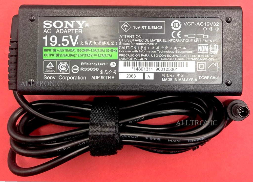 LED TV/Monitor AC Adaptor VGP-AC19V32 19.5V 4.7A for Sony Viao