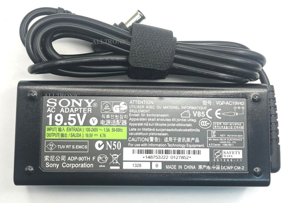 LED TV/Monitor AC Adaptor VGP-AC19V42 19.5V 4.7A for Sony Viao (Safety Approved)