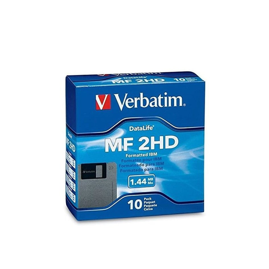 Verbatim MF 2HD Floppy Disk 1.44MB 10pcs pack Verbatim Datalife 87410