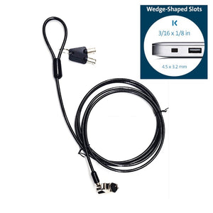 Wedge / Noble Lock  Notebook Security Cable Key Lock LU-195