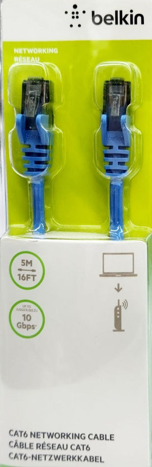 CAT6 UTP RJ45 Ethernet Cable / Network Cable 5m Blue - Belkin