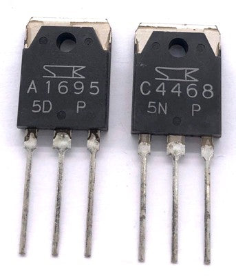 Original Audio Power Amplifier Transistor 2SA1695 / 2SC4468 P-Rank Sanken Japan