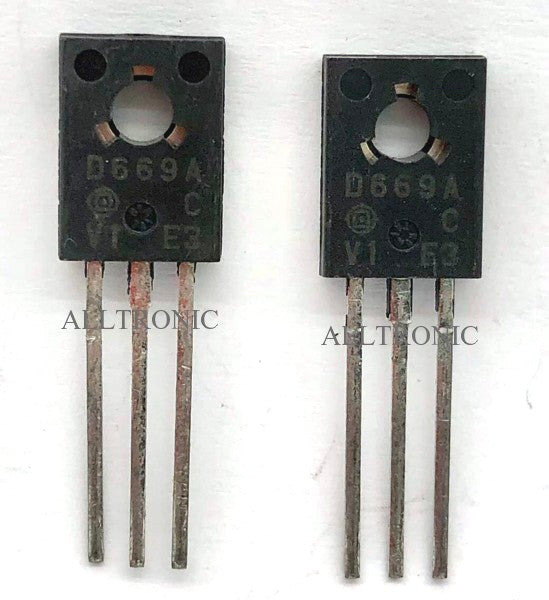 Audio NPN Power Transistor 2SD669A / 2SD-669A TO126 Hitachi