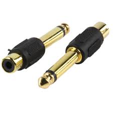 Audio Jack 6.3mm Male to 1 RCA/Phono  Female