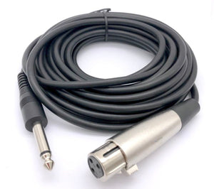 Audio Cable 6.3mm to XLR Male/Female 5 Meter (5m)