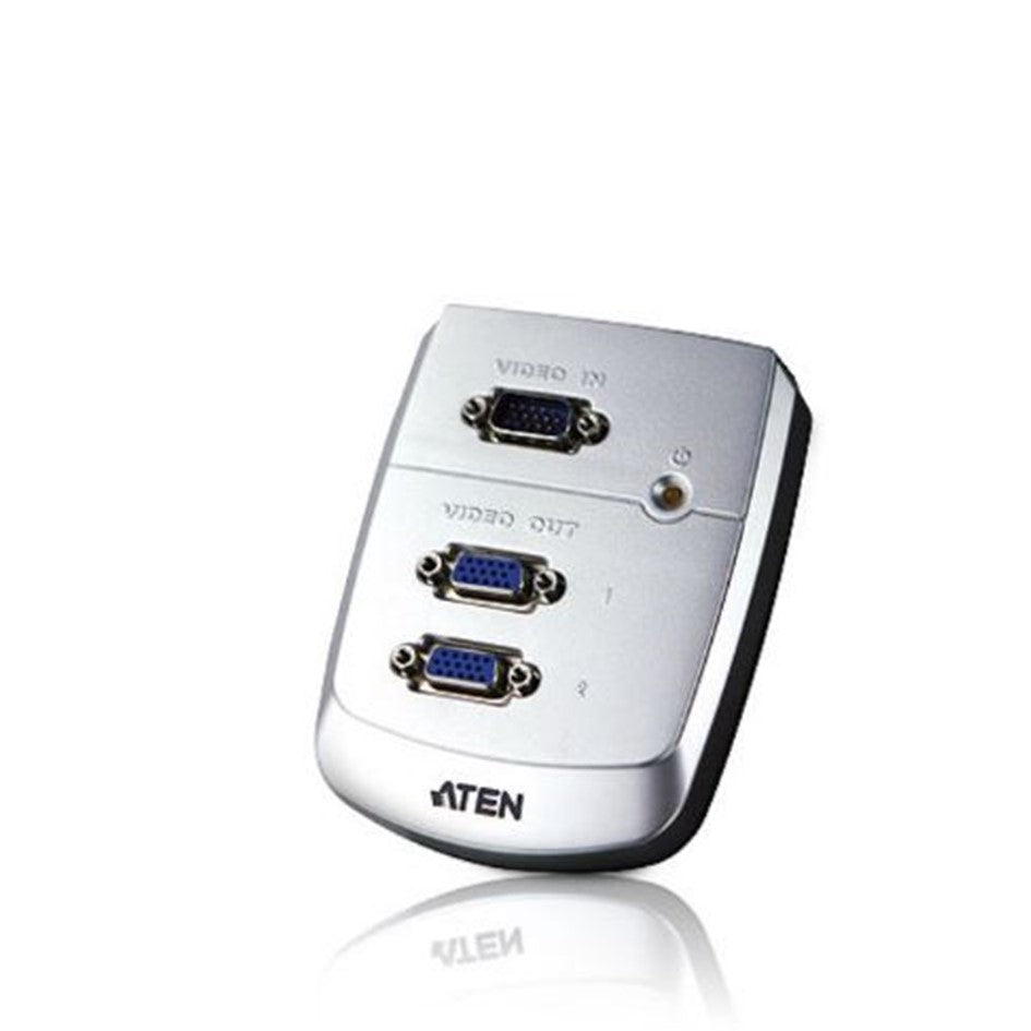 Aten VS82 2-Port VGA Splitter Wall Plate (Plastic) (250MHz)