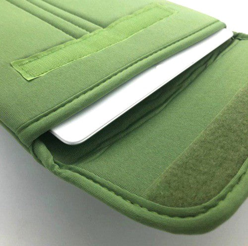 9.7" Notebook / Laptop Polyester Bag Green / Velcro