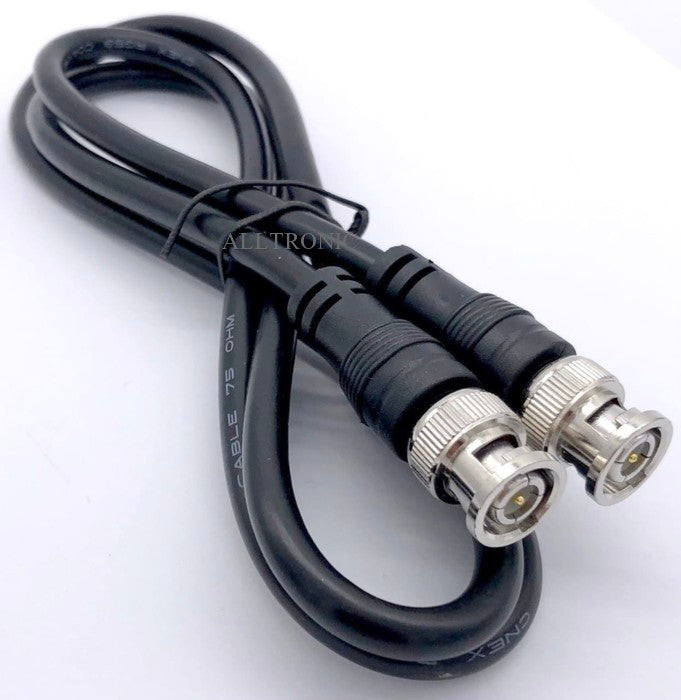 Cable BNC to BNC Coxial Cable 1Meter (RG58 -RF) Black
