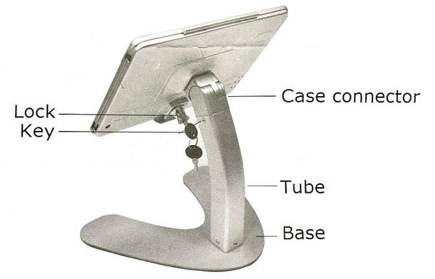 Table / Tablet Stand / Holder with Keylock BR23009A for Ipad Pro Series