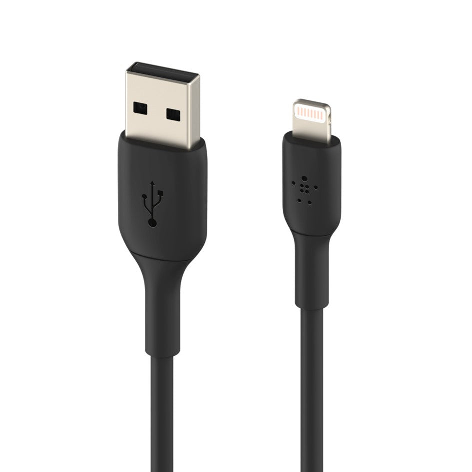 Belkin Lightning to USB-A 2Meter (6.6ft) Model: CAA001bt2MBK - Black / CAA001bt2MWH - White