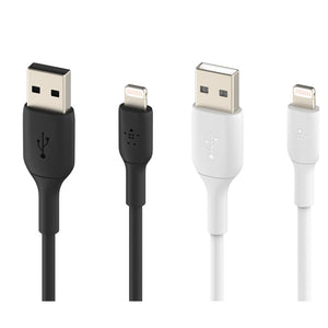 Belkin Lightning to USB-A 2Meter (6.6ft) Model: CAA001bt2MBK - Black /  CAA001bt2MWH - White