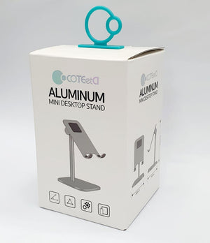 Mini Desktop Stand Aluminum for Handphone CS5503 (Silver / Grey) Coteetci